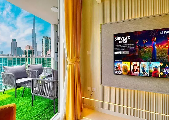 Gorgeous 2Br With Full Burj Khalifa View, 5 Mins From Dubai Mall